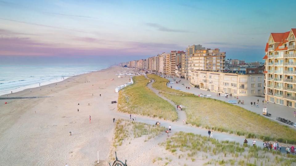 Groene zeedijk Westende Middelkerke